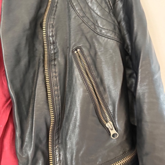 We the Free Fenix Vegan Leather Moto Jacket Size Large - Picture 5 of 6